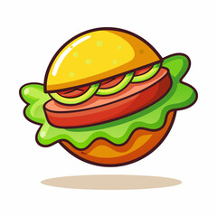 Mouthwatering Juicy Burger.  A Culinary Delight