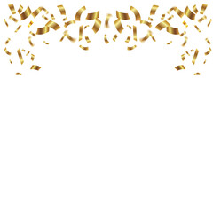 Gold Confetti Frame Design