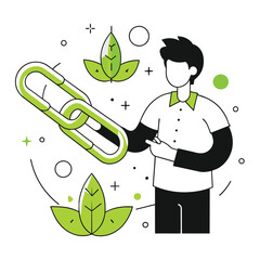Eco Friendly Connection Concept Illustration