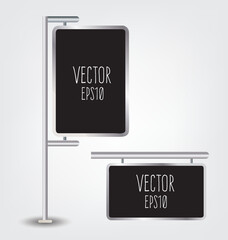 billboard template. Outdoor advertising vector illustration.