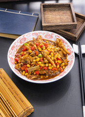 Jiangxi stir-fried Chicken Feet with soybeans	
