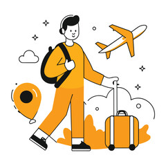  travelling  illustration