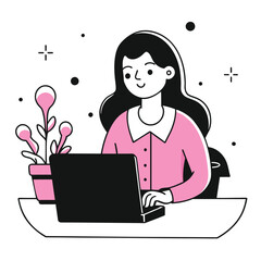 Business People Shaking Hands Illustration