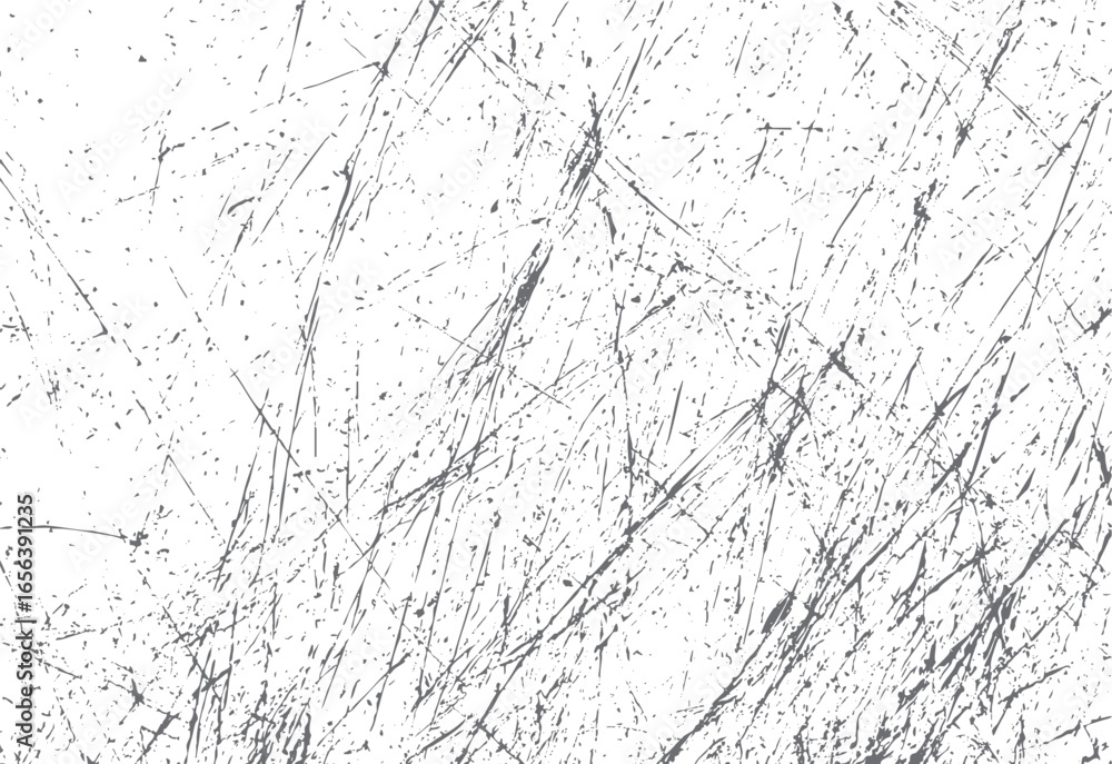 Poster distressed scratch grunge texture. thin sharp line overlay with chaotic rough scratches. retro vinta