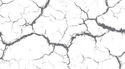 Obraz premium Vintage cracked wall texture. Abstract distressed grunge background with cracks and worn surface. Retro overlay effect for creative decoration