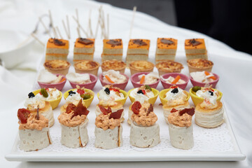 Fancy canapes
