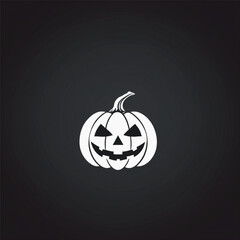 halloween pumpkin on dark background