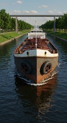 水路を行く、静寂と力強さ