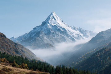 Obraz premium capture breathtaking beauty of world top mountains highlighting their unique forms and majestic presence