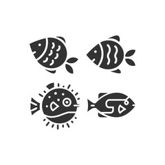 Abstract Aquatic Fish Symbol Logo – Professional Branding Vector
