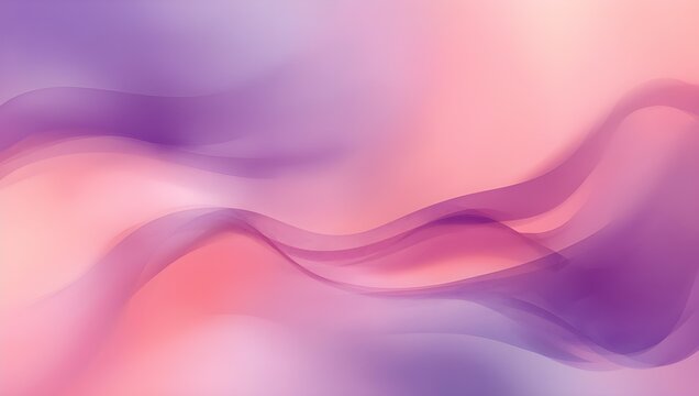 Abstract gradient digital artwork with flowing purple pink and orange hues smooth wave design,modern background texture and harmonious motion.