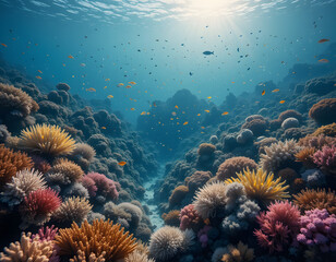 coral reef in the red sea