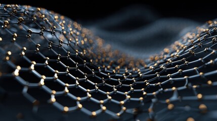 graphene atomic structure network