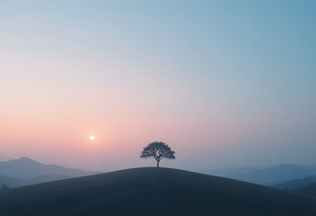 sunrise in the mountains