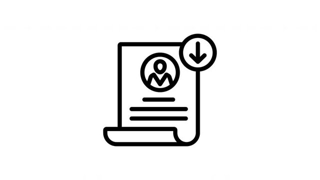 Animated Resume File Download Sheet