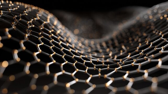 elegant golden network dark background