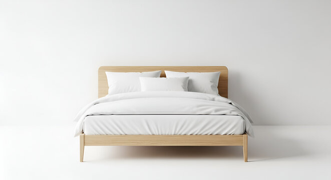 bed with pillows