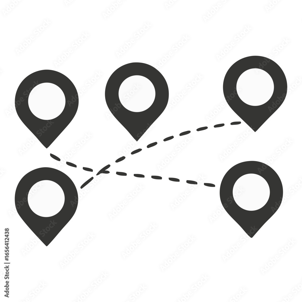 Poster location pin icon, position symbol, vector set modern map marker collection. pinpoint. location pin 