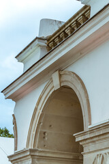 Obraz premium Saxon Palace demolished in Second World War, Warsaw, Poland. WWII. Polish soldiers.