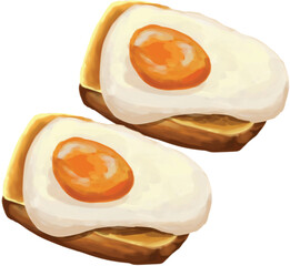 Bread Cheese Egg Breakfast