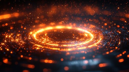 Abstract fiery vortex design