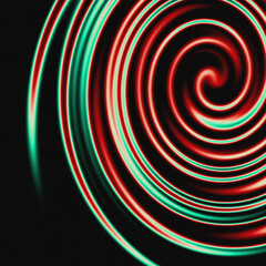 Galaxy Circle Swirl green and red Background, Abstract Cosmic Spiral Design with Starry Texture for Futuristic Digital Art, Posters, and Creative Graphics