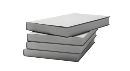 Stack of books on dark background