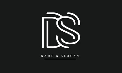 DS, SD, D, S Abstract Letters Logo Monogram