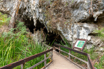 The entrance to Mammoth Cave, Boranup, Margaret River Region, Shire of Augusta in the SW Region of...