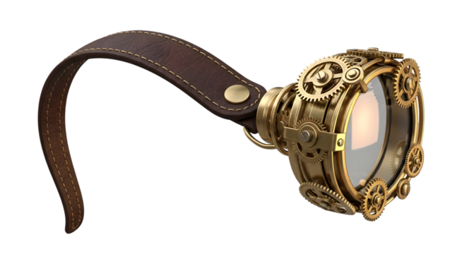 Steampunk goggles - Powered by Adobe