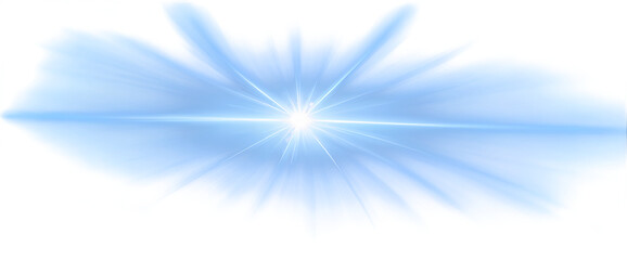 Obraz premium Ethereal White Glow with Sparkles:A soft, ethereal white star glow with blurry, dream-like rays and tiny floating white sparkle particles surrounding it, magical aesthetic, PNG with transparent backgr