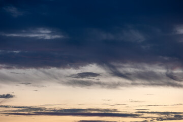 dramatic sky with clouds
