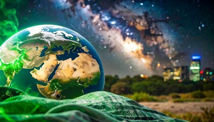 Earth in cosmic blanket