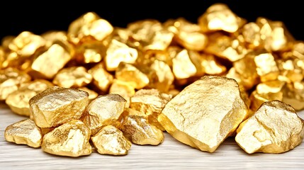 Minimalist shot focusing solely on goldâ€™s texture and reflectivity