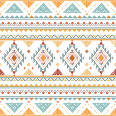 Creative ethnic style vector seamless pattern. Unique geometric vector swatch.