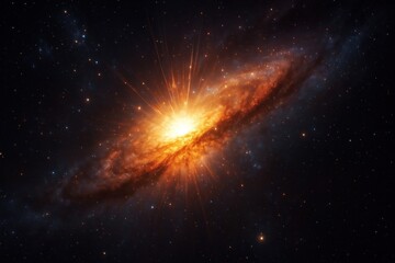 Fototapeta premium Stunning cosmic galaxy explosion
