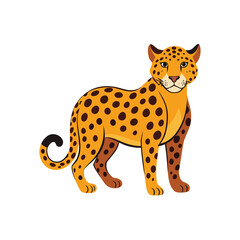 Jaguar Illustration on White Background Detailed Vector Artwork for Creative Projects