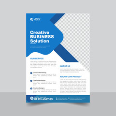 Business brochure flyer design A4 template, professional flyer layout, modern brochure cover, annual report design, corporate marketing poster

