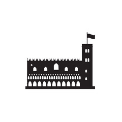 Doge’s Palace Venice Silhouette Illustration