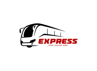 modern express bus service logo design © MadeDirgaPepe
