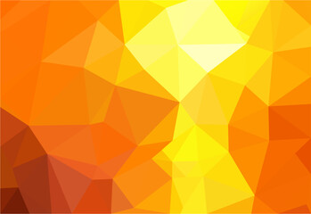 abstract orange yellow geometric triangle pattern