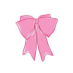 Simple big bow vector clip art