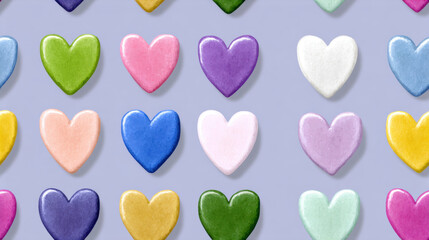 Seamless vintge heart, Minimalist vintage heart design with soft colors and artistic flair.