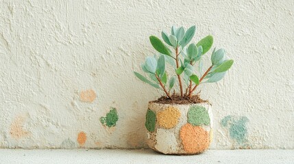 Spring Planting Essence, a serene and uncluttered scene showcasing vibrant seedlings in a minimal backdrop, emphasizing growth and renewal in a tranquil setting.