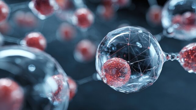 red cells network connection science