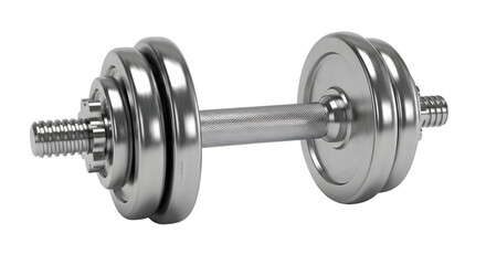 Naklejka premium Metallic dumbbell image