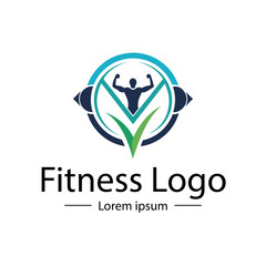Modern Fitness Gym Logo design