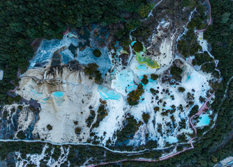 Aerial view of Baishuitai in Shangri-La, Yunnan	
