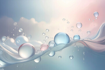 bubbles in moving water