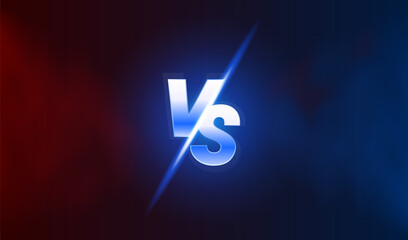 Versus game cover, banner sport vs, team concept. Vector illustration background